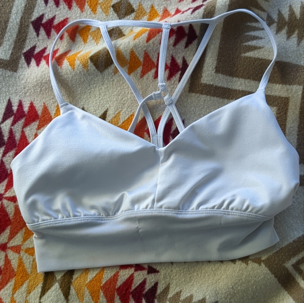 ALO Yoga White Sports Bra